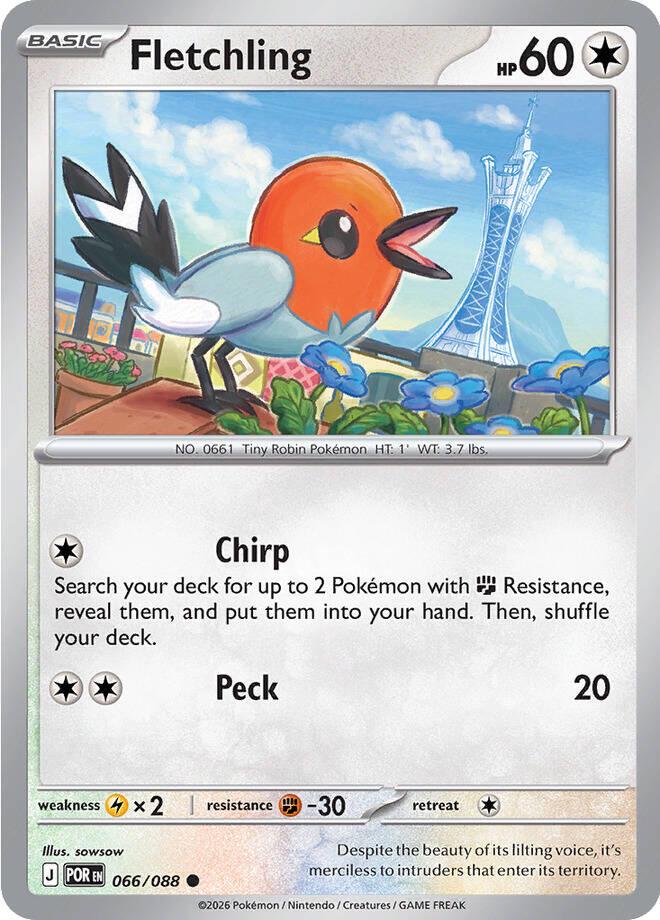 Perfect Order Fletchling Pokémon card